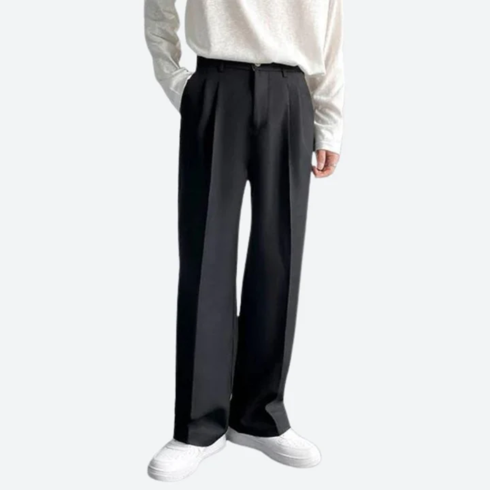 Men's Chino Trousers Black – Stylish Slim Fit Cotton Pants for Casual Wear