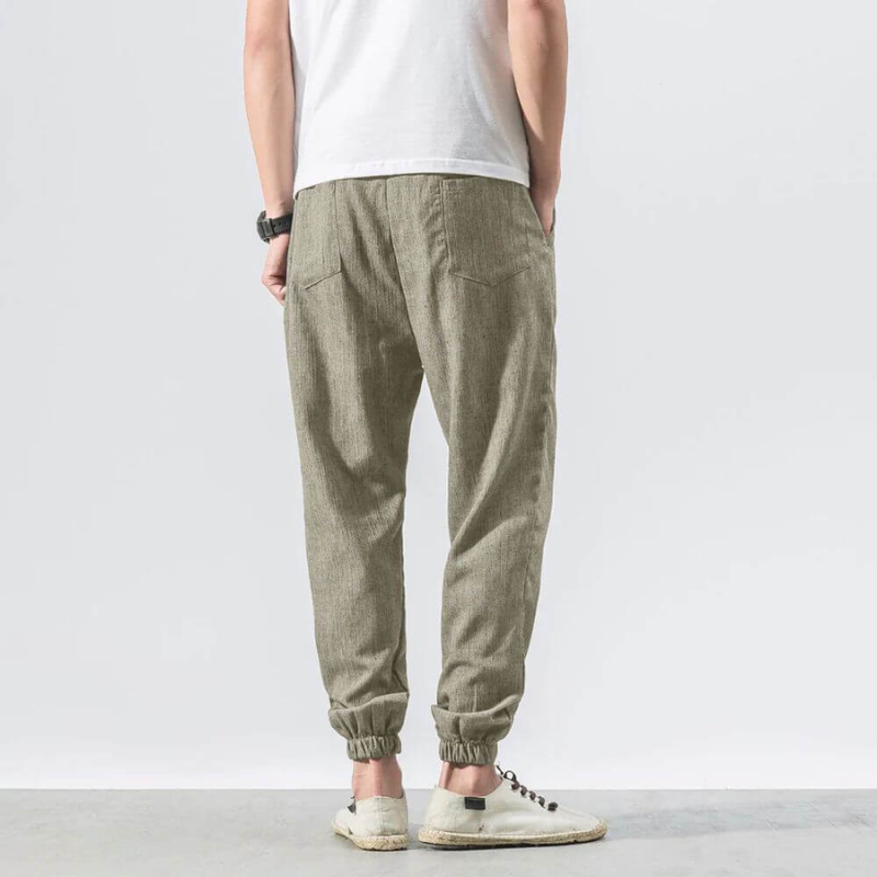 Men's Summer Trousers Beige – Lightweight Casual Pants for Warm Weather