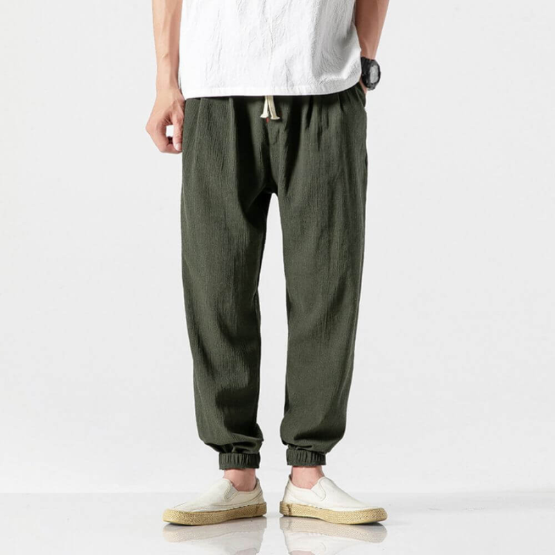 Men's Summer Trousers Beige – Lightweight Casual Pants for Warm Weather