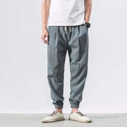 Men's Summer Trousers Beige – Lightweight Casual Pants for Warm Weather