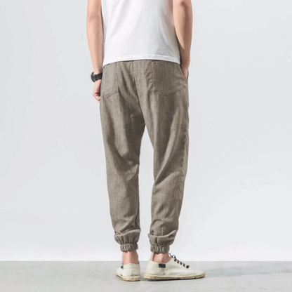 Men's Summer Trousers Beige – Lightweight Casual Pants for Warm Weather