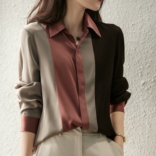 Long Sleeve Women's Blouse – Stylish Statement Top for Casual or Workwear