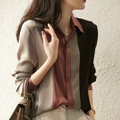 Long Sleeve Women's Blouse – Stylish Statement Top for Casual or Workwear