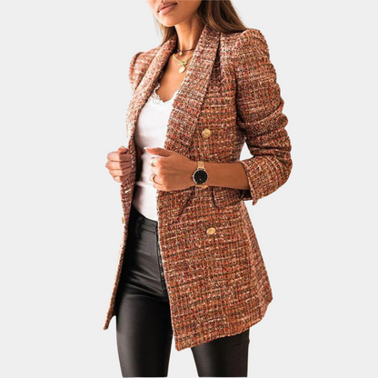 Women's Black Blazer – Long Tailored Blazer for Office and Casual Wear