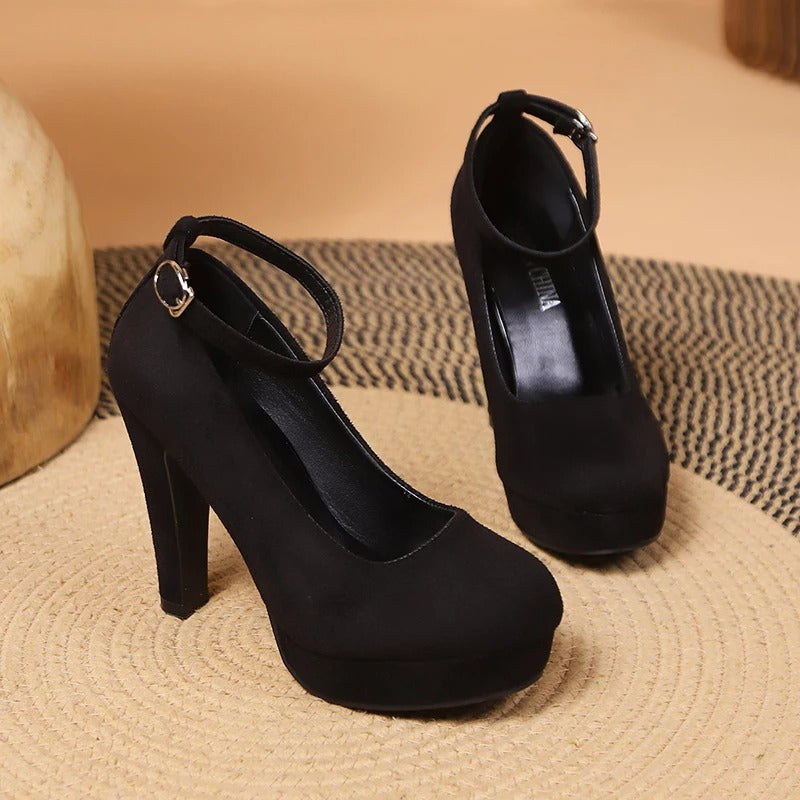 Women's Block Heels Black – Stylish Comfortable Heeled Shoes for Every Occasion