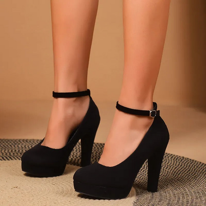 Women's Block Heels Black – Stylish Comfortable Heeled Shoes for Every Occasion