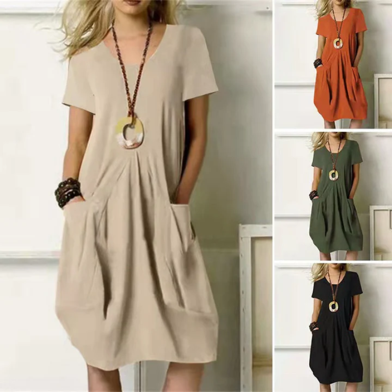 Summer Dress Women – Elegant A-Line Dress for Casual and Formal Occasions