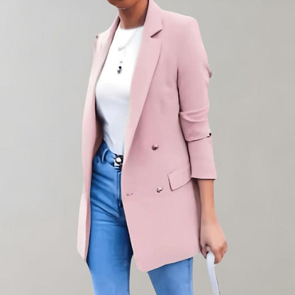 Women's Blazer White – Elegant Tailored Blazer for Office and Casual Wear