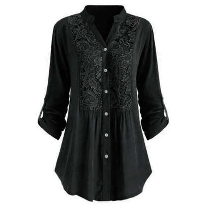 Women's Elegant Long Sleeve Blouse – Chic Design for Office and Casual Wear