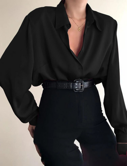 Elegant Women's Blouses – Long Sleeve Chic Tops for Work and Casual Wear