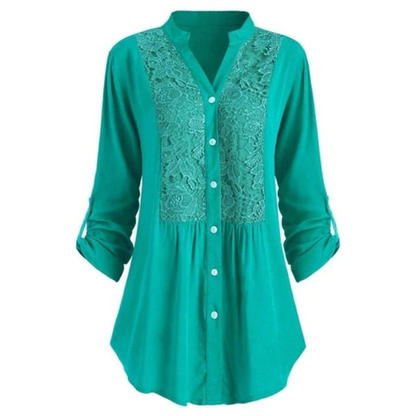 Women's Elegant Long Sleeve Blouse – Chic Design for Office and Casual Wear