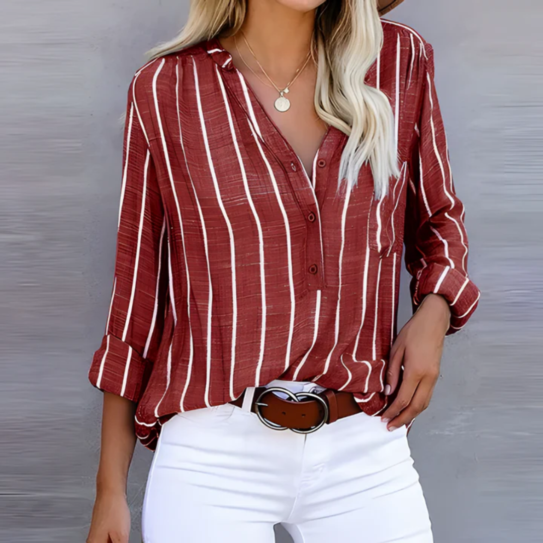 Women's Long Sleeve Blouse – Elegant Lightweight Top for Casual and Formal Wear