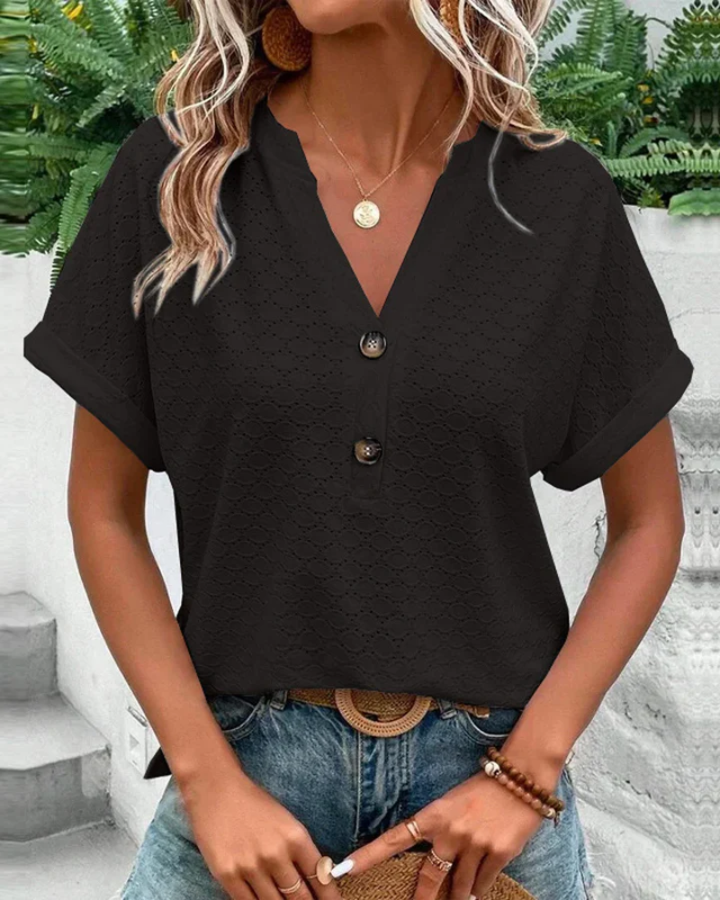 Elegant Black Women's Top – Stylish Blouse for Casual and Formal Occasions