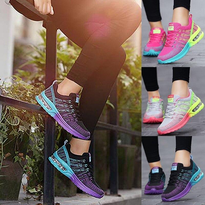 Women's Fitness Shoes – Colorful Lightweight Sports Sneakers for Active Lifestyle