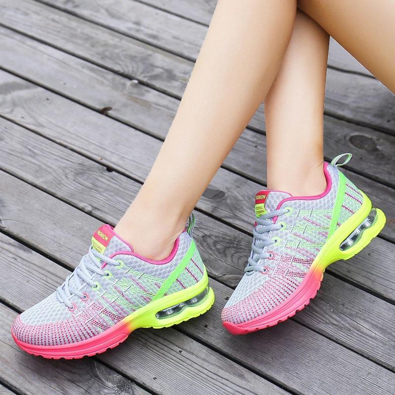 Women's Fitness Shoes – Colorful Lightweight Sports Sneakers for Active Lifestyle