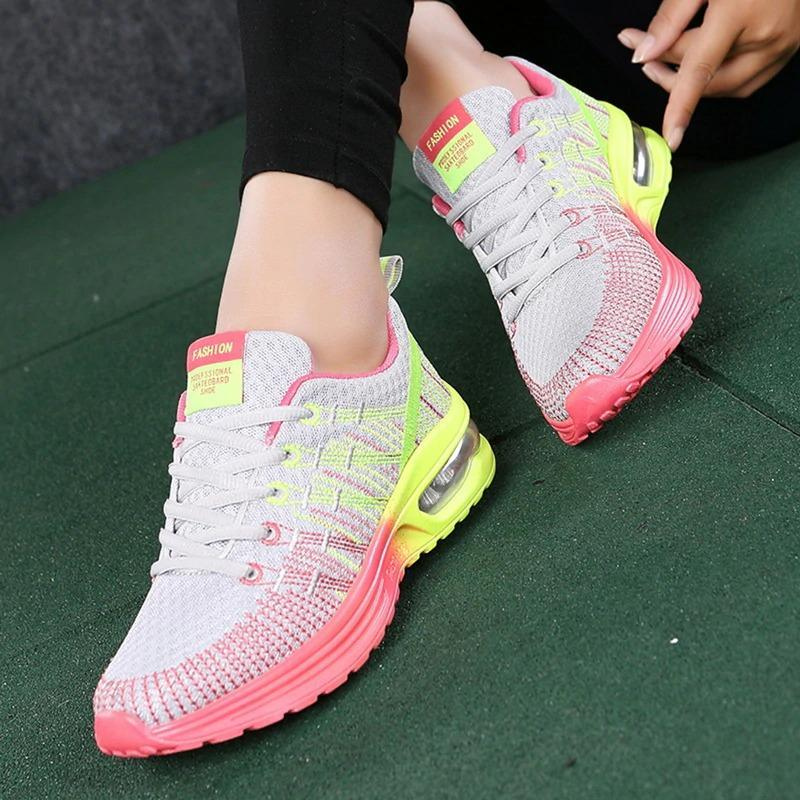 Women's Fitness Shoes – Colorful Lightweight Sports Sneakers for Active Lifestyle