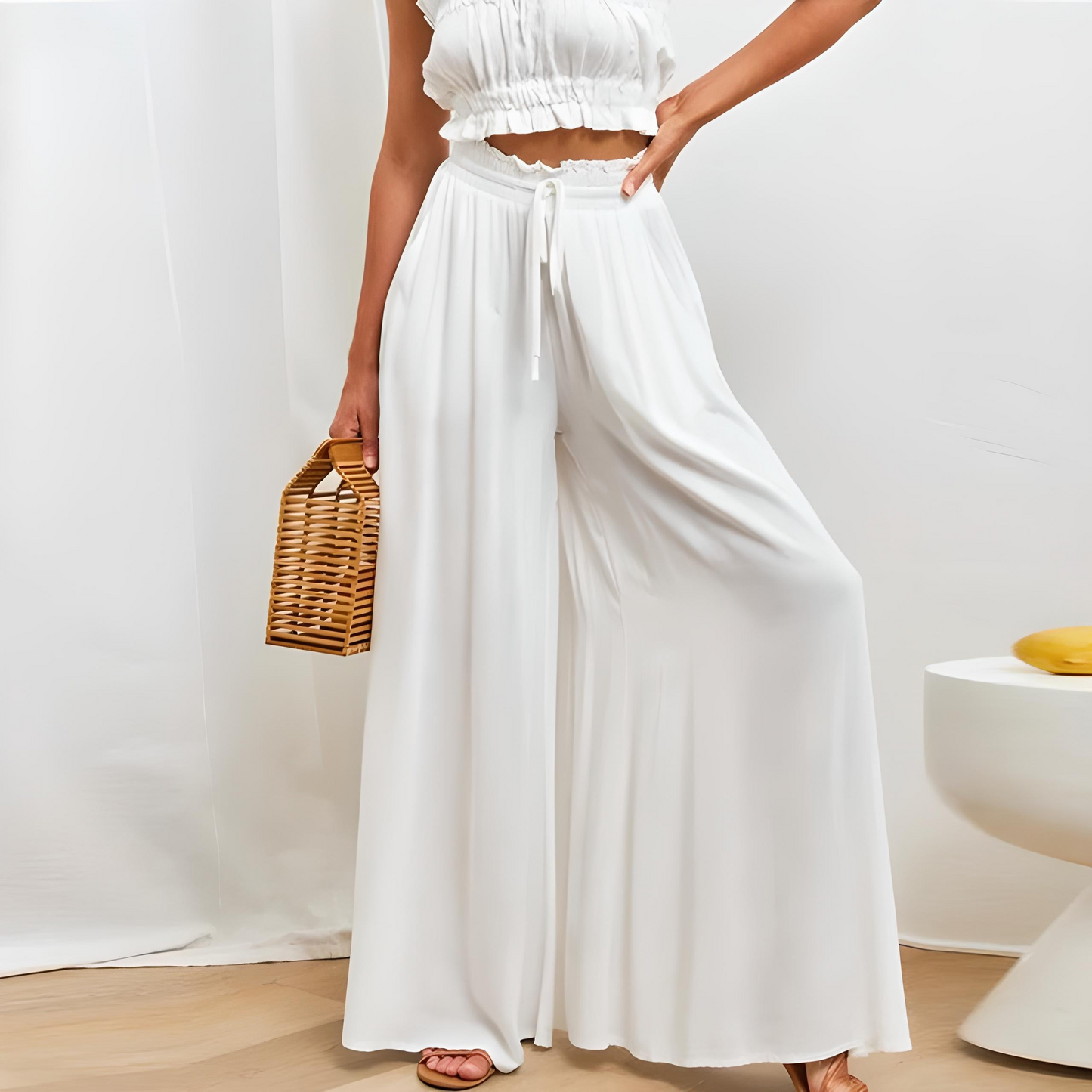 Wide Leg Trousers for Women – Elegant Summer Pants in Lightweight Fabric