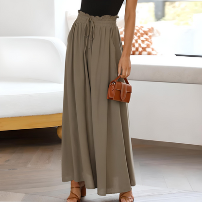 Wide Leg Trousers for Women – Elegant Summer Pants in Lightweight Fabric