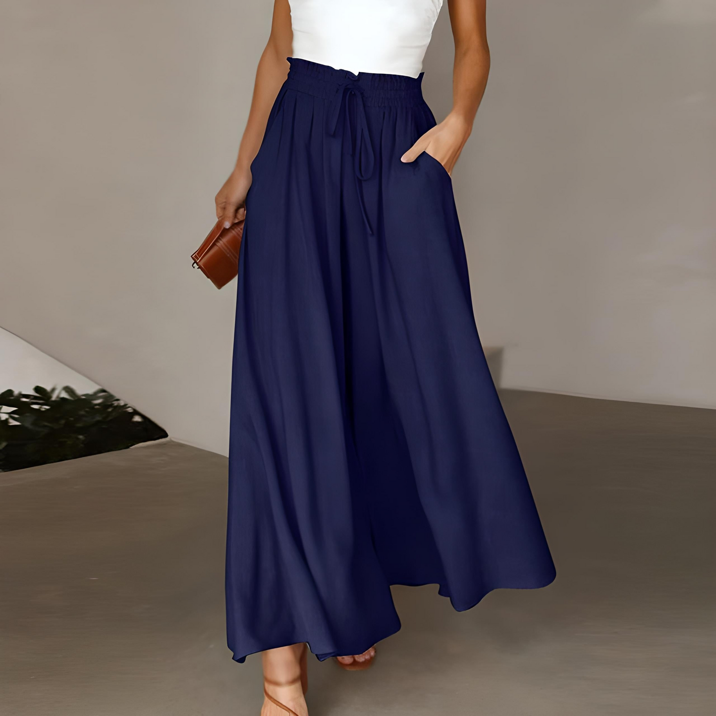 Wide Leg Trousers for Women – Elegant Summer Pants in Lightweight Fabric