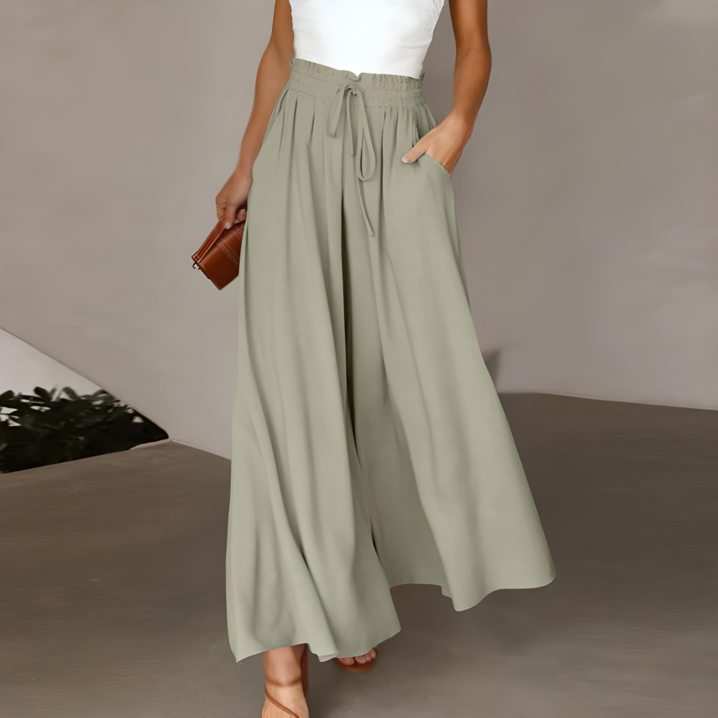 Wide Leg Trousers for Women – Elegant Summer Pants in Lightweight Fabric