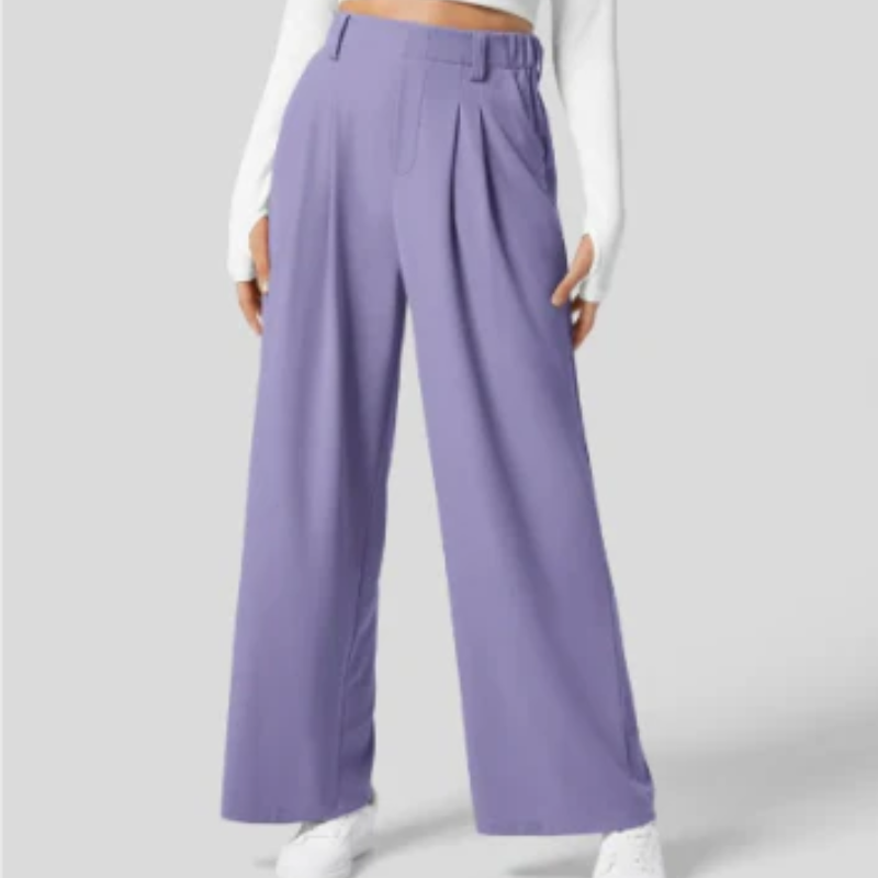 Wide Leg Trousers for Women – Elegant High-Waisted Fashion Pants