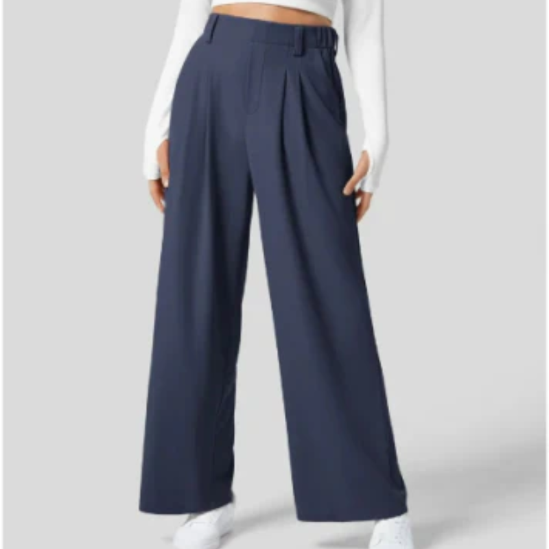 Wide Leg Trousers for Women – Elegant High-Waisted Fashion Pants