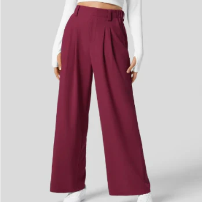 Wide Leg Trousers for Women – Elegant High-Waisted Fashion Pants