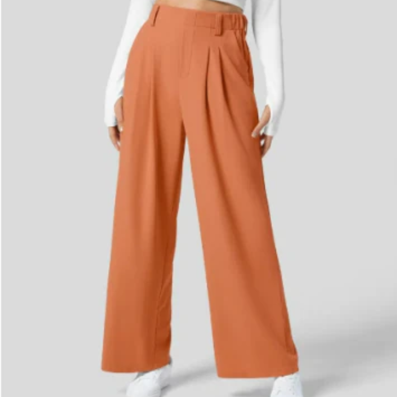 Wide Leg Trousers for Women – Elegant High-Waisted Fashion Pants