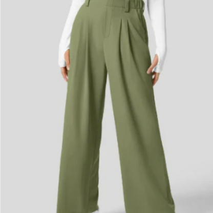 Wide Leg Trousers for Women – Elegant High-Waisted Fashion Pants