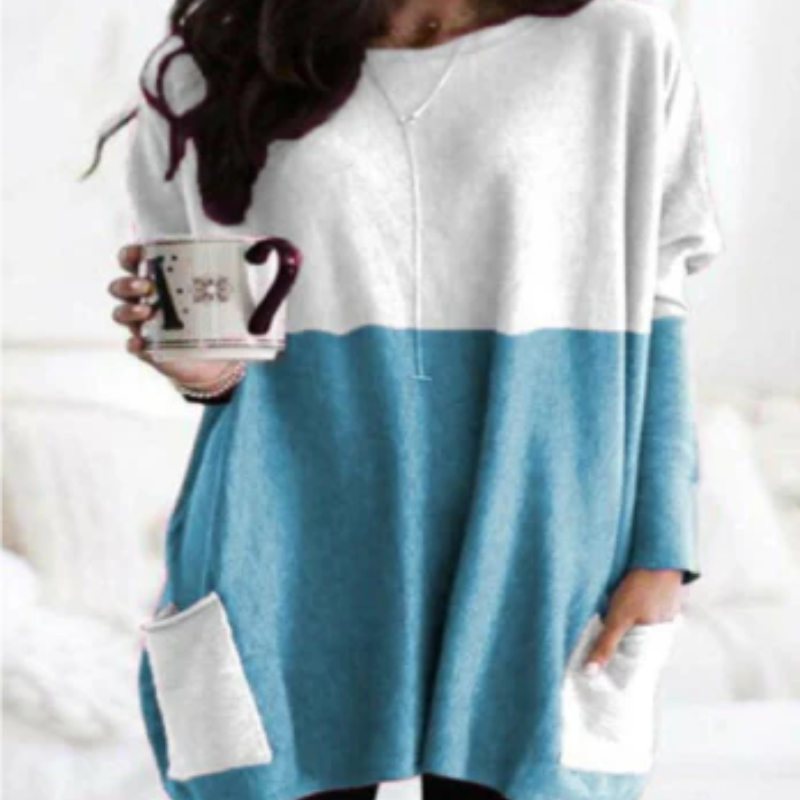 Women's Oversized Knit Sweater – Cozy Long Sweater for Casual Wear