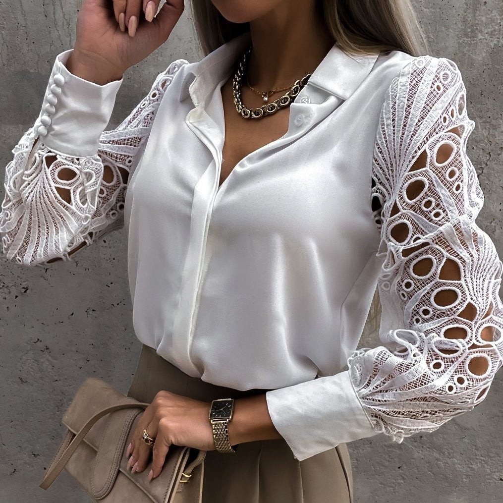 Women's Festive Blouse – Elegant Holiday Top with Stylish Design Details