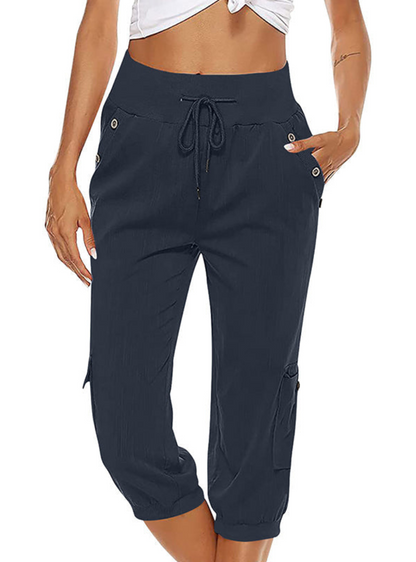 High Waist Women's Casual Trousers – Stylish Stretchy Pants for Everyday Wear