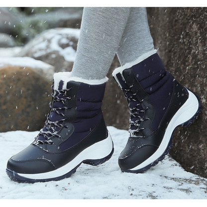 Women's Insulated Snow Boots – Warm Waterproof Winter Footwear in Black