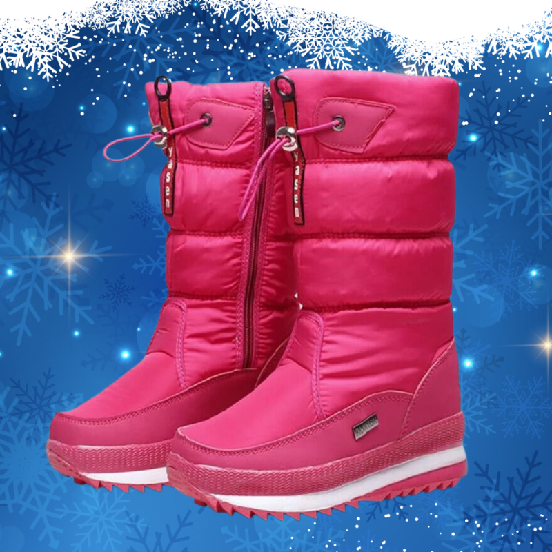 Women's Insulated Snow Boots – Warm Waterproof Winter Footwear for Cold Weather