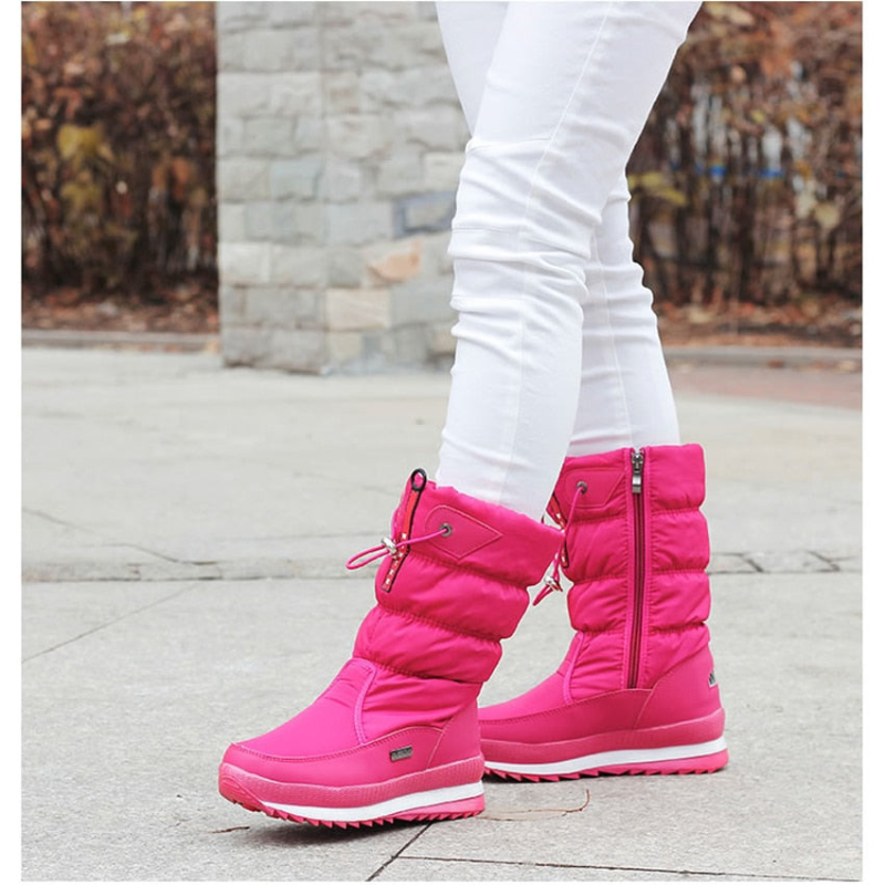 Women's Insulated Snow Boots – Warm Waterproof Winter Footwear for Cold Weather