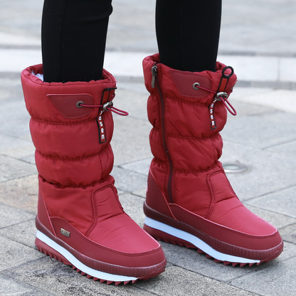 Women's Insulated Snow Boots – Warm Waterproof Winter Footwear for Cold Weather