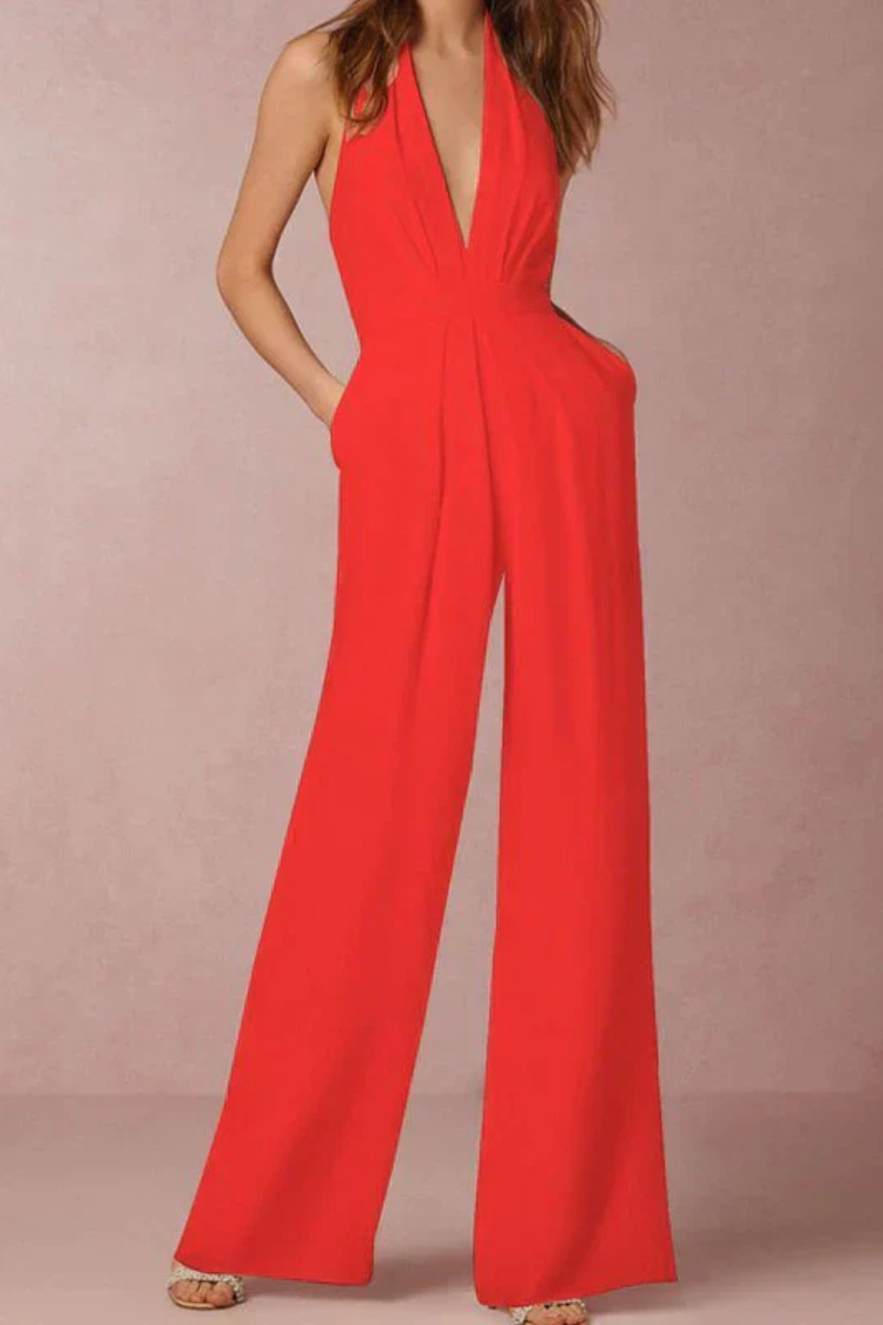 Elegant Women's Jumpsuit – Festive Chic Outfit for Parties and Events