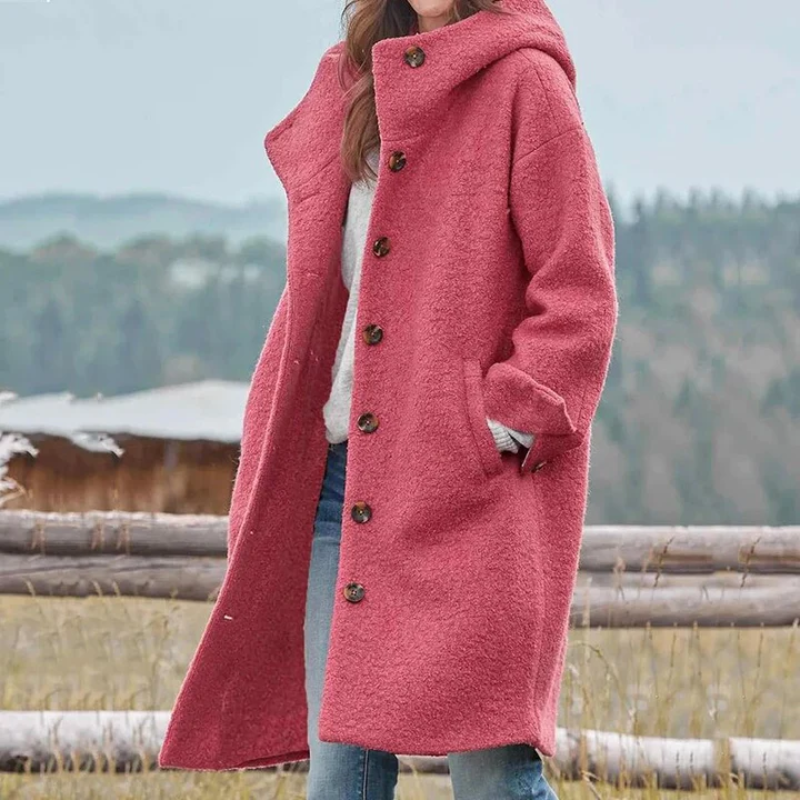 Women's Long Winter Coat – Warm Stylish Outerwear for Cold Weather