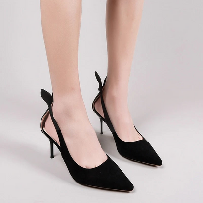 Kitten Heels for Women – Elegant Black Dress Shoes with Comfortable Design