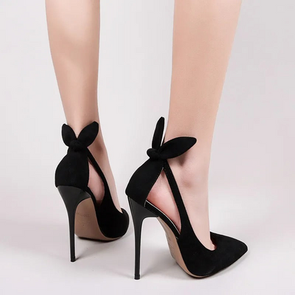 Kitten Heels for Women – Elegant Black Dress Shoes with Comfortable Design