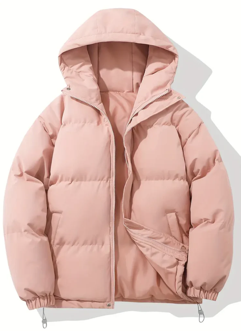 Women's Down Jacket with Hood – Quilted Warm Winter Coat for Cold Weather