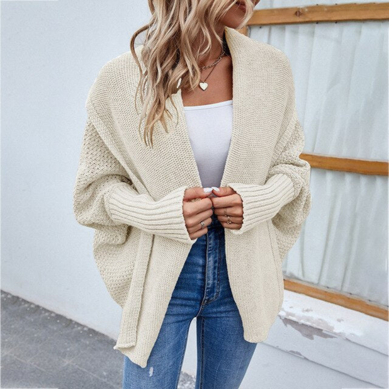 Women's Short Cardigan White – Lightweight Knit Cardigan for Casual Wear