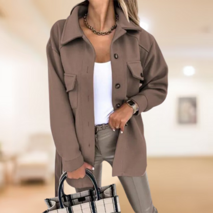 Women's Short Trench Coat – Stylish Black Jacket for All Seasons