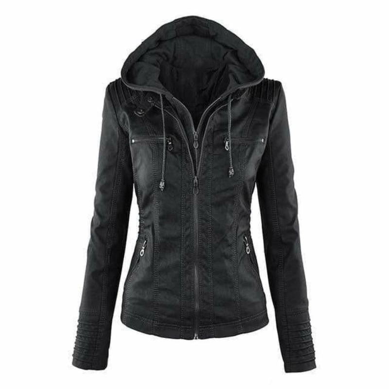 Women's Hooded Winter Jacket – Short Stylish Coat for Cold Weather Fashion