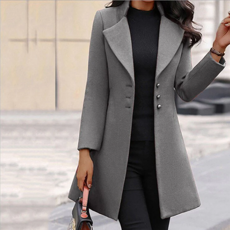 Women's Long Trench Coat Black – Stylish Lightweight Outerwear for All Seasons