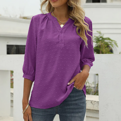 Women's Long Sleeve Tops – Elegant Casual Blouse for Work and Events