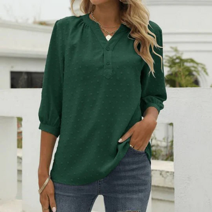 Women's Long Sleeve Tops – Elegant Casual Blouse for Work and Events