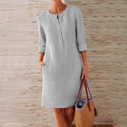 Mini Shirt Dress Women – Long Sleeve Casual Dress for Everyday Wear