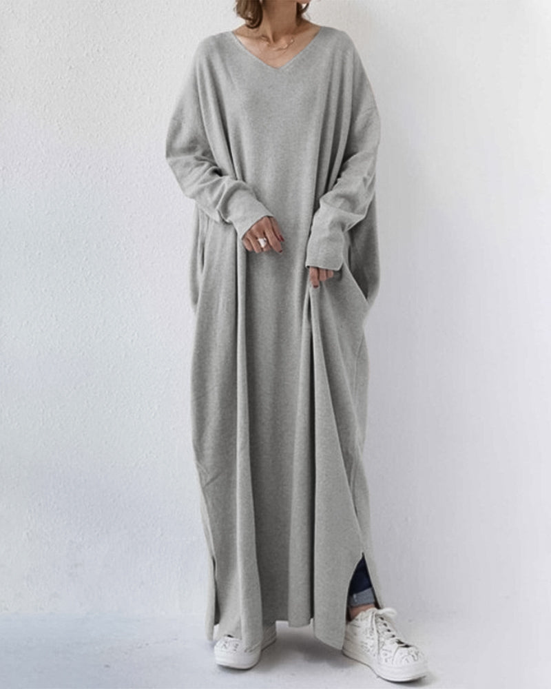 Maxi Winter Dress – Long Sleeve Elegant Dress for Women, Cozy and Stylish