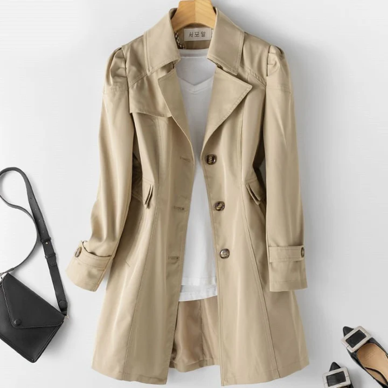 Women's Long Trench Coat – Lightweight Stylish Outerwear for All Seasons